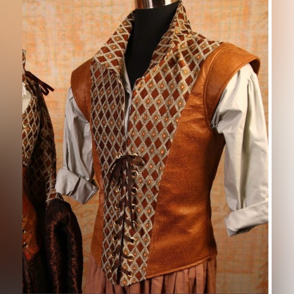 SOLD “Clear Path" Men's Two-Panel Rogue Vest, Damsel In This Dress